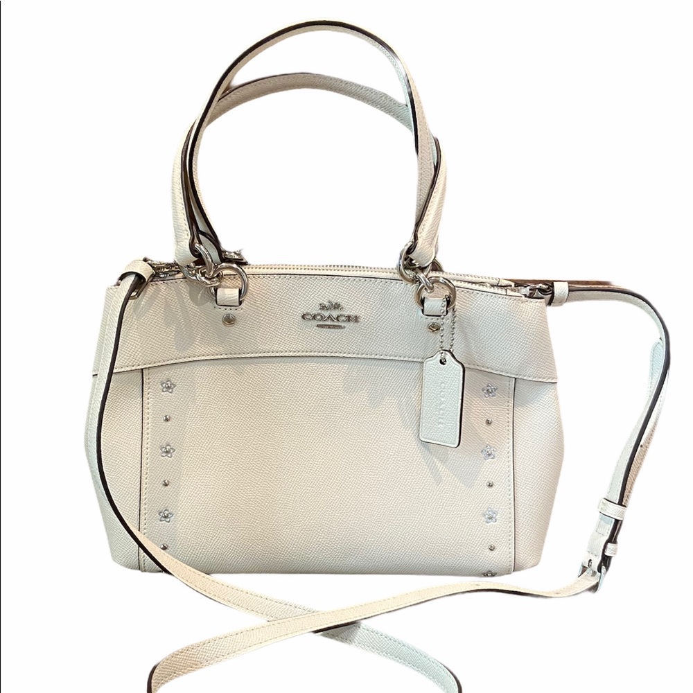 Coach 3 compartment bag white and silver - Picture 2 of 8